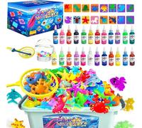 Blissofun Aqua Gelz Set, Juguete de Gel de Agua Mágico 3D DIY, Juego Magic Gel Kit con 24 Colores y 16 Formas, Regalo de Juguete Creativo para niños de 3 años en Adelante, Juguetes niña 4 años