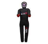 Blist Maniquí de Lucha, Judo, Boxeo, DD, Posición De Pie sobre Lienzo (Vacío) (Black Red, 47" (Inches))
