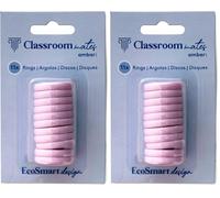 Blister 11 Discos para Cuadernos EcoSmart Rosa ClassroomMates (Paquete de 2)