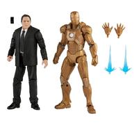 Blister 2 figuras Happy Hogan and Iron Man Mark XXI Iron Man 3 The Infinity Saga Marvel 15cm