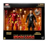 Blister 2 figuras iron man extremis & marvels mandarin the invencible