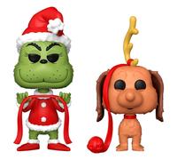 The Grinch (Anniversary) Pop Books Figure Vinile 2-Pack Grinch & Max 12Cm Funko