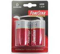 Blister 2 Pilas Alcalinas 1.5V D/LR20 - FONESTAR