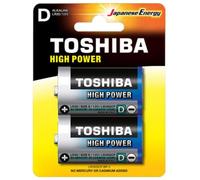 Blister 2 Pilas Alcalinas 1.5V D/LR20 - TOSHIBA