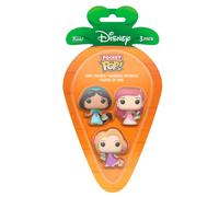 Carrot Pocket POP blister 3 figures Disney Princess Rapunzel Ariel Jasmin Funko