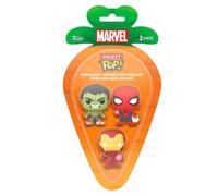 Funko Carrot Pocket POP! Marvel Spider-man, Iron Man And Hawkeye 3 Pack - Spider-Man - Marvel Comics - Cómics Marvel - Figura de Vinilo Coleccionable - Idea de Regalo- Mercancia Oficial
