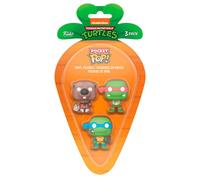 Blister 3 figuras Carrot Pocket POP Tortugas Ninja Splinter Leonardo Raphael Pascua