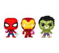 Blister 3 figuras Pocket POP Marvel Spiderman Hulk Iron Man Pascua