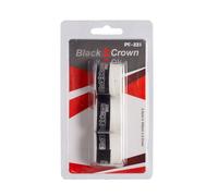 Black Crown - Pack de 3 Overgrips de Pádel - Absorben Sudor - Tacto Suave - Cómodo Agarre (Blanco)