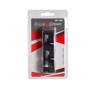 Black Crown - Pack de 3 Overgrips de Pádel - Absorben Sudor - Tacto Suave - Cómodo Agarre (Negro)