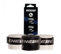 Blister 3 Overgrips Enebe Lisos Blanco/negro/blanco A003777.bnb
