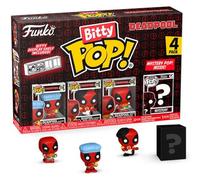 Blister 4 Figuras Bitty Pop Marvel Deadpool Bathtime - Set de 2 Figuras Funko Coleccionables de Edición con Diseño Detallado y Realista de Personajes Icónicos, o Decorar