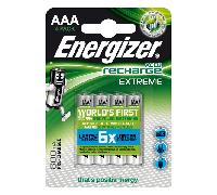 blister 4 pilas recargables extreme potencia 800 mah tipo hr03 energizer e300624400