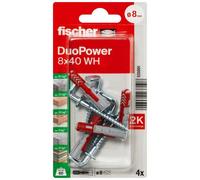blister 4 tacos+alcayatas duopower ø8x40mm 535001 fischer