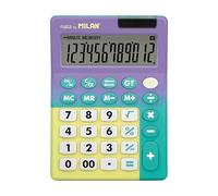 Blíster calculadora 12 dígitos Sunset Lila - Turquesa MILAN®