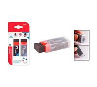 Blister con 2 Gomas de Borrar con recogedor Magnético Imantado. Ideal Bellas artes y Dibujo Técnico