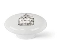 BLISTER CON 4 POMOS REDONDOS PARA MUEBLE FABRICADO EN PORCELANA ACABADO ILUSTRADO MOD.E815 Ø40mm REI