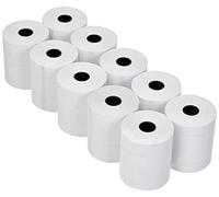 Blíster de 10 rollos de papel térmico RC, sin BPA, 55 g, 57,5 mm x 30 m, diámetro de 50 mm