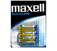 Maxell Pack 4 pilas alcalinas AAA LR03-B4 - Pilas
