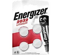 Blister de 4 pilas de litio 3V CR2032 Energizer