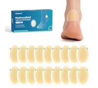 Blíster hidrocoloidal para pies, 18 vendas de gel blíster para pies, blíster cuñas para talón, dedos del pie, prevención de ampollas para viajes, vendas resistentes al agua (Heel Pack)