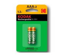 Blister kodak 2 pilas recargables ni-mh aaa lr3 1000 mah