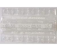 Blister para monedas reutilizable de 1 Cent € - 50 monedas por blister (Paquetes 250 Uds.(Gris)