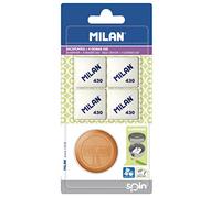 Milan Spin Plastic Pencil Trimmer 1 Uso + 4 Gomas 430 - MILAN