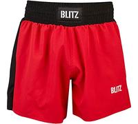 Blitz Diablo Pantalones Cortos de Entrenamiento, Unisex, Rojo, XL