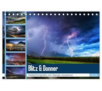 Blitz & Donner (Tischkalender 2026 DIN A5 quer), CALVENDO Monatskalender: Wetterfotografie von Danijel Jovanovic