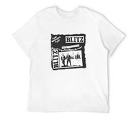 Blitz Pure Brick Wall T-Shirt Graphic Top Printed Shirt Short Sleeve Mens tee White M