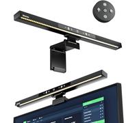 BlitzMax Lampara de Monitor con Control Remoto+Táctil, 42cm Barra de Luz Monitor, Batenuación Continua y Temperatura de Color, Función de Memoria, Lampara Escritorio LED USB Hogar/Oficina/Juegos