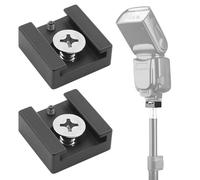 Blitzschuh-Halterung,Blitzschuhadapter,Adaptador Zapata Flash,Adaptador de Zapata Para Cámara,2 Piezas Zapata Flash,Adaptador Zapata,Zapata Flash Tripode,Montura de Zapata