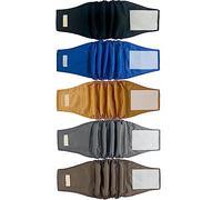 BLIWINPT Pañales reutilizables para perros machos, banda de vientre de alta absorción para perros machos, bandas lavables para el vientre para perros machos, paquete de 5 (XL, cintura de 18 a 21 pulgadas)