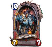 Blizzard hearthstone varian wrynn art statue frame
