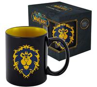Blizzard world of warcraft alliance - taza negra (330 ml) con embalaje