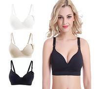 Bllatta Sujetador de Maternidad sin Costura Suave de la Lactancia de Las Mujer para el Embarazo (3Pack)