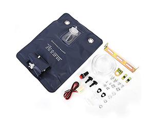 BLLBOO Botella de lavaparabrisas - Bomba de lavaparabrisas universal de 12 V con kit de bolsa para botella compatible con coche clásico 151286776374