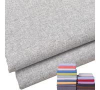 BLLMTEAR Fundas de Cojines for Asientos de Silla de Jardín, Tela de Lino Funda de Reemplazo con Cremallera, Antideslizante, for Cojín Cuadrado de Cocina Comedor Sofá(Light Gray,100x50x5cm)