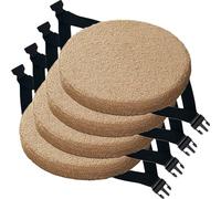 BLLMTEAR Pack 1 2 4 Cojines Antiescaras cm con Lazos, Cojín Almohadillas for Silla de Interio Antideslizantes y Lavables for Comedor, Oficina y Jardín(7,4pcs:45cm/18in)