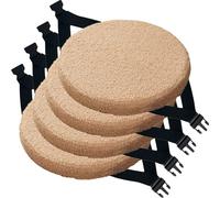 BLLMTEAR Pack 1 2 4 Cojines Antiescaras cm con Lazos, Cojín Almohadillas for Silla de Interio Antideslizantes y Lavables for Comedor, Oficina y Jardín(4,4pcs:30cm/12in)