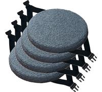 BLLMTEAR Pack 1 2 4 Cojines Antiescaras cm con Lazos, Cojín Almohadillas for Silla de Interio Antideslizantes y Lavables for Comedor, Oficina y Jardín(6,4pcs:30cm/12in)