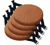 BLLMTEAR Pack 1 2 4 Cojines Antiescaras cm con Lazos, Cojín Almohadillas for Silla de Interio Antideslizantes y Lavables for Comedor, Oficina y Jardín(1,4pcs:35cm/14in)