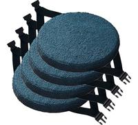 BLLMTEAR Pack 1 2 4 Cojines Antiescaras cm con Lazos, Cojín Almohadillas for Silla de Interio Antideslizantes y Lavables for Comedor, Oficina y Jardín(3,4pcs:30cm/12in)