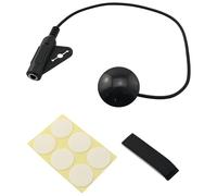 BLLNDX 1 juego de cable piezoeléctrico de contacto de 30 cm con almohadilla adhesiva de repuesto para guitarra, ukelele, violín, mandolina, arpa, instrumentos, color negro
