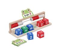 blloocod Ábaco de Madera para Niños, Juguete Educativo de Matemáticas Clásico, 26 cm (10.2 Pulgadas), Conteo y Cálculo Aritmético