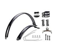 blloocod Juego de Guardabarros para Bicicleta de Montaña para Neumáticos de 25 Pulgadas, Plástico Resistente, Protección contra Barro- Soporte Ajustable