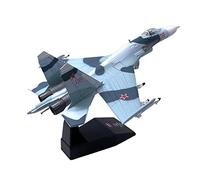 blloocod Modelo de Avión Sukhoi Su-27 Flanker Escala 1/100 - Modelo de Fundición a Presión para Coleccionistas - Decoración Militar