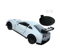 blloocod Modelo de Coche a Escala 1:64, Vehículo Universal con Derrape y Seguimiento, Decoración Dinámica para Consola- Blanco
