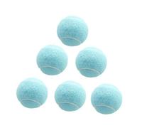 blloocod Pelotas de Tenis de 6 uds, Pelotas Elásticas Resistentes al Desgaste para Entrenamiento y Actividades al Aire Libre- Azul Claro
